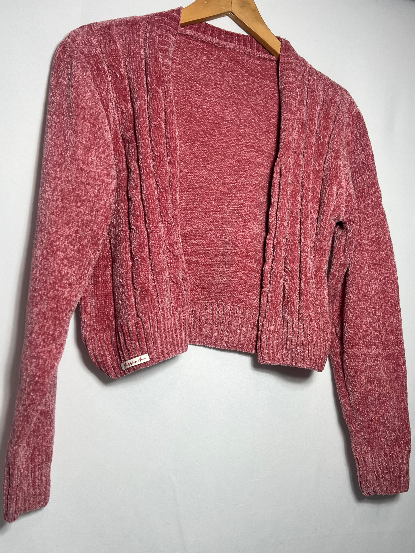 Saco Chenille Corto Color Rosa