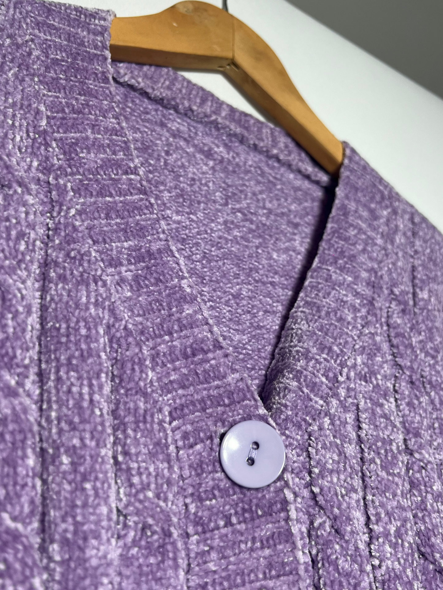 Saco Chenille Color Lila