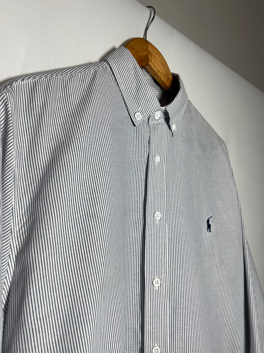 Camisa Polo Ralph Lauren rayas en color gris