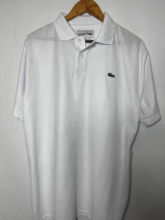 Remera Polo Lacoste color blanco