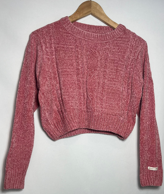 Buzo Sweater Chenille Color Rosa