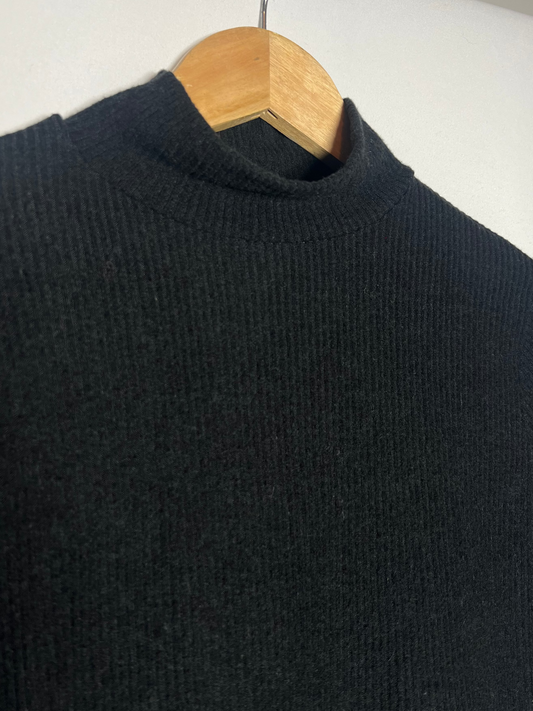Polera Morley Peludita Color Negro