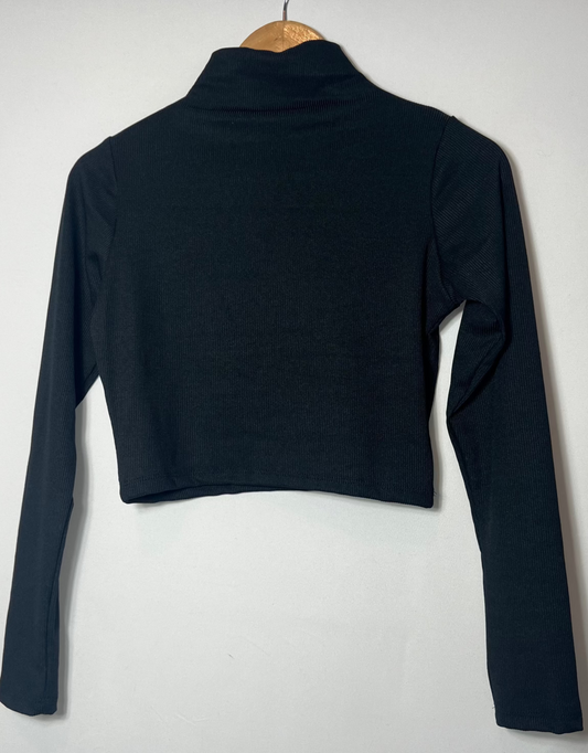 Polera Morley Cuello Medio Color Negro