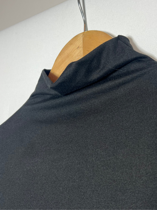 Polera Algodón Corta Color Negro